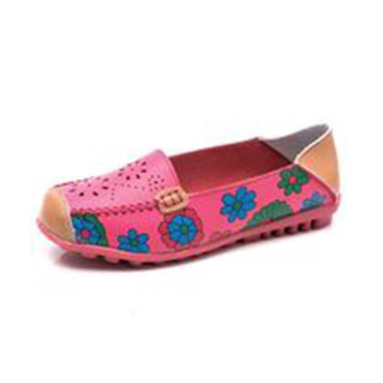 Flower Hollow Casual Peas Shoes for Women