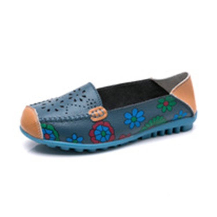 Flower Hollow Casual Peas Shoes for Women