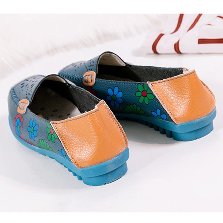 Flower Hollow Casual Peas Shoes for Women