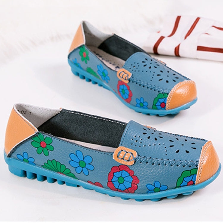 Flower Hollow Casual Peas Shoes for Women