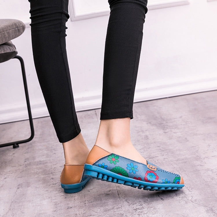 Flower Hollow Casual Peas Shoes for Women