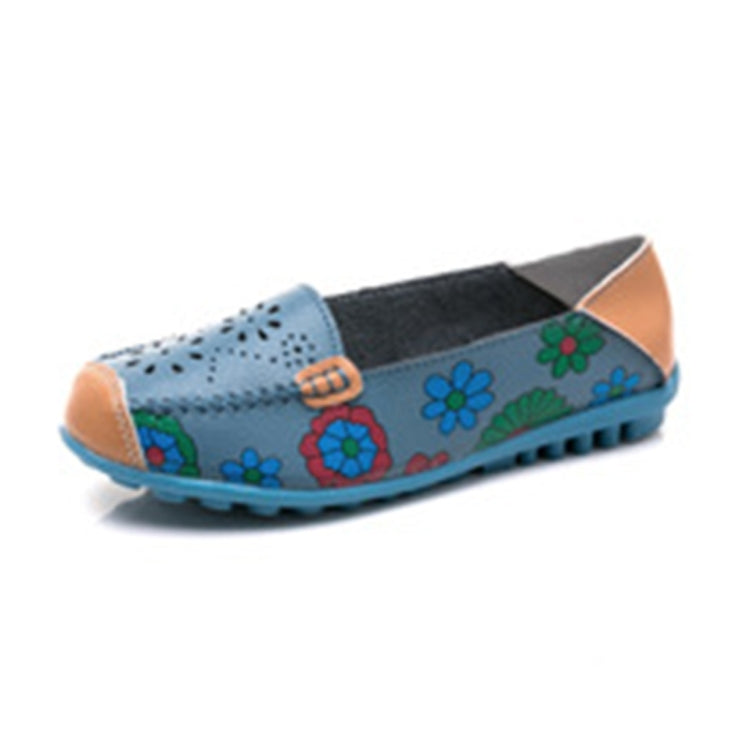 Flower Hollow Casual Peas Shoes for Women