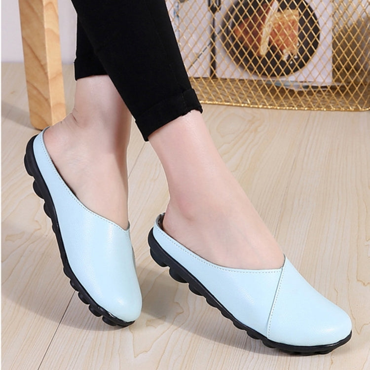 Casual Half Drag Lazy Shoes Shallow Mouth Peas Shoes for Women