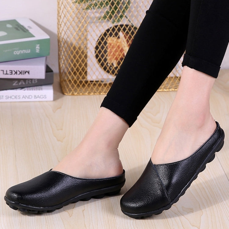 Casual Half Drag Lazy Shoes Shallow Mouth Peas Shoes for Women
