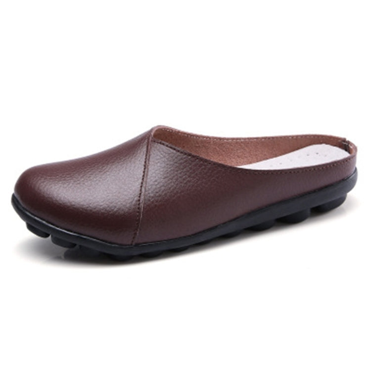 Casual Half Drag Lazy Shoes Shallow Mouth Peas Shoes for Women