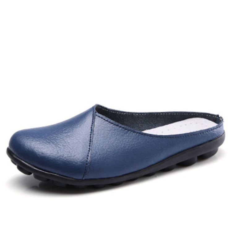 Casual Half Drag Lazy Shoes Shallow Mouth Peas Shoes for Women