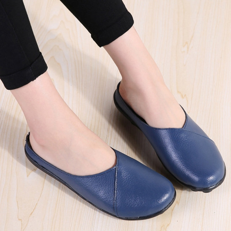 Casual Half Drag Lazy Shoes Shallow Mouth Peas Shoes for Women