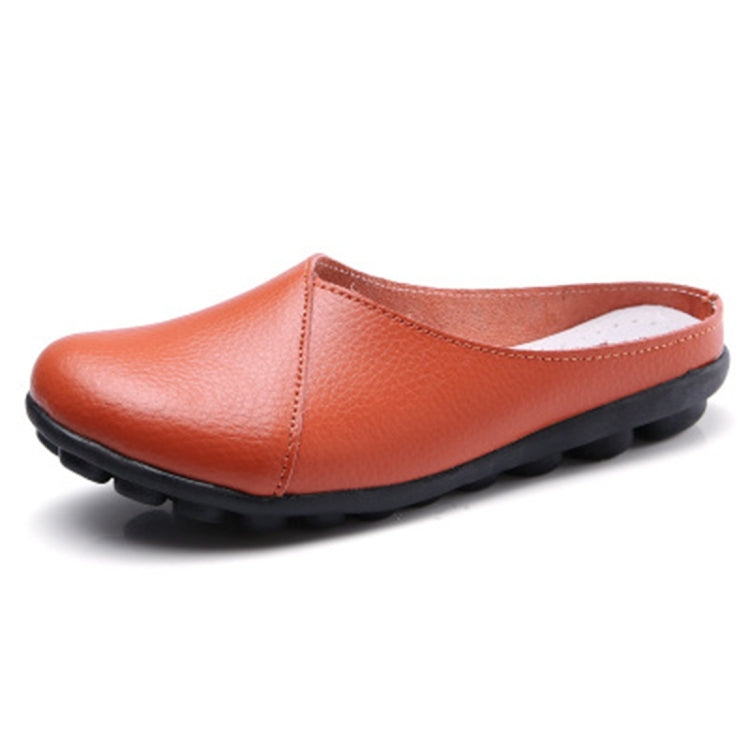 Casual Half Drag Lazy Shoes Shallow Mouth Peas Shoes for Women