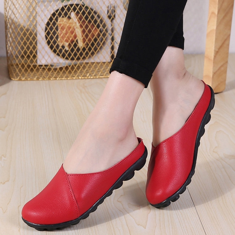 Casual Half Drag Lazy Shoes Shallow Mouth Peas Shoes for Women