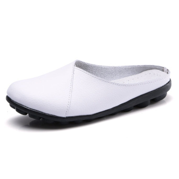 Casual Half Drag Lazy Shoes Shallow Mouth Peas Shoes for Women