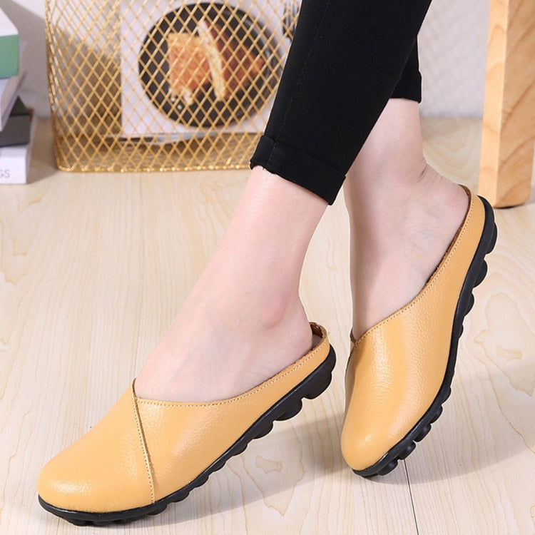 Casual Half Drag Lazy Shoes Shallow Mouth Peas Shoes for Women
