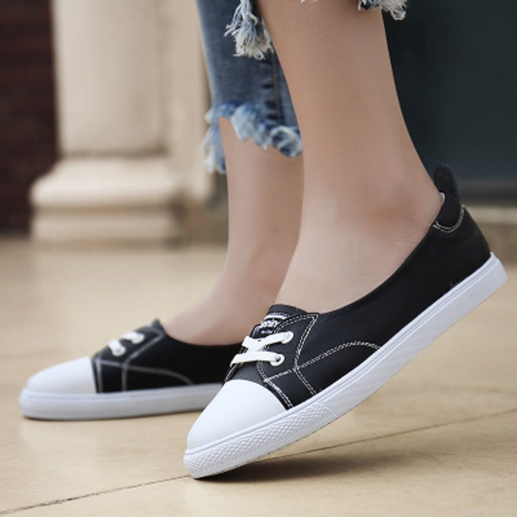 Shallow Mouth Flat Bottom Casual One-legged Lazy Shoes for Women