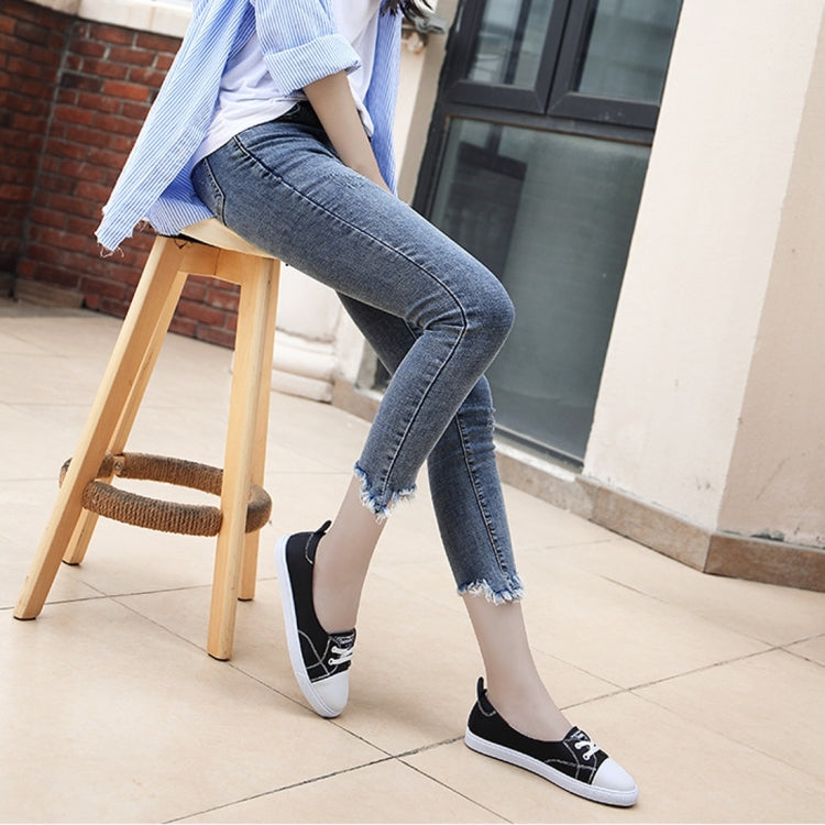 Shallow Mouth Flat Bottom Casual One-legged Lazy Shoes for Women
