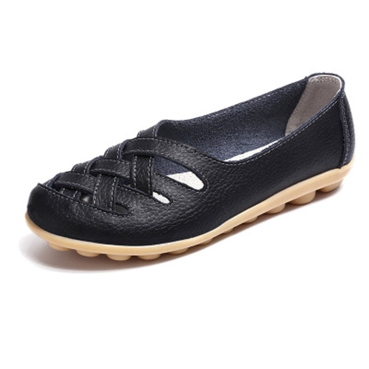 Hollow Woven Casual Nurse Shoes Cover Foot Peas Shoes for Women