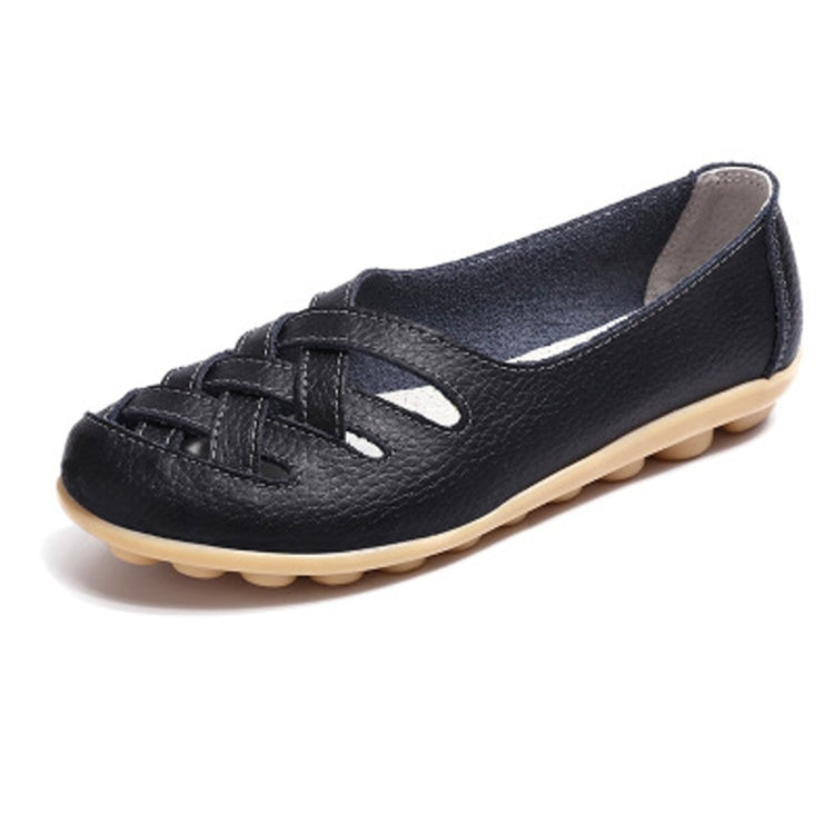 Hollow Woven Casual Nurse Shoes Cover Foot Peas Shoes for Women