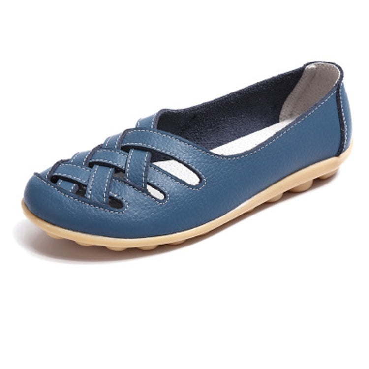 Hollow Woven Casual Nurse Shoes Cover Foot Peas Shoes for Women