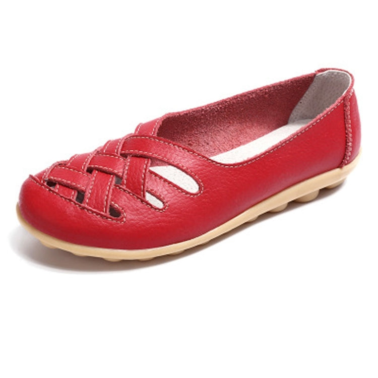 Hollow Woven Casual Nurse Shoes Cover Foot Peas Shoes for Women
