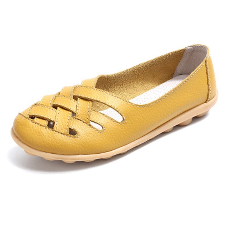 Hollow Woven Casual Nurse Shoes Cover Foot Peas Shoes for Women