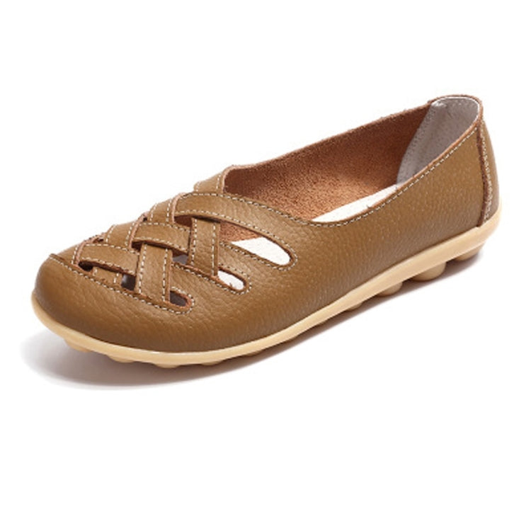 Hollow Woven Casual Nurse Shoes Cover Foot Peas Shoes for Women