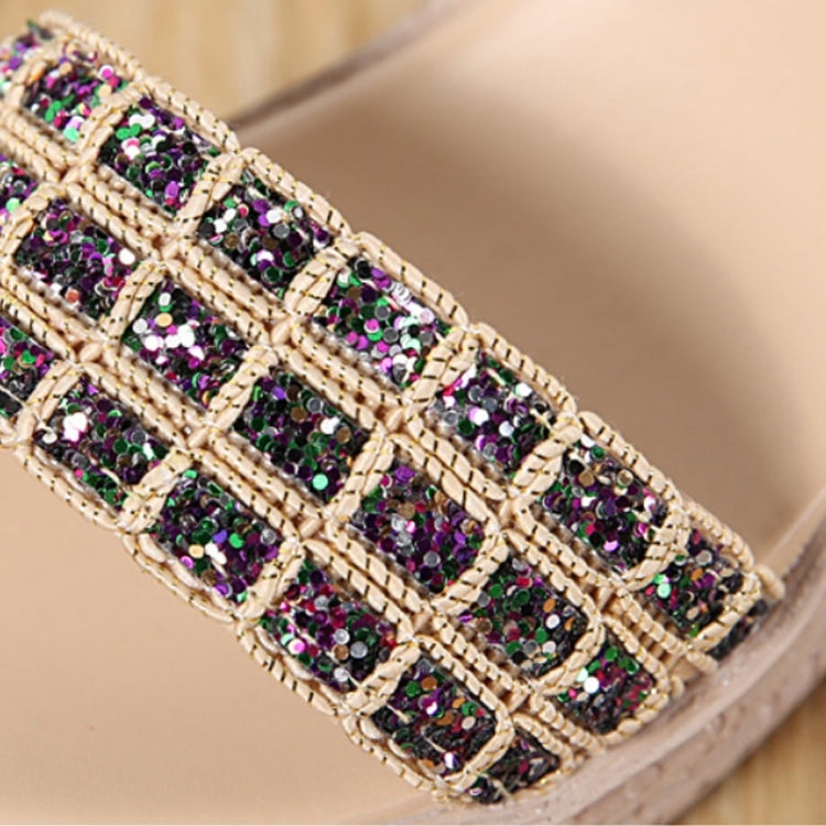 Fashion Woven Casual Versatile Wedge Increased Sandals for Women