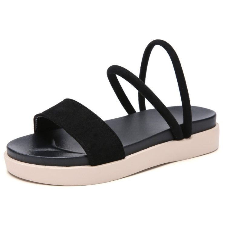 Outdoor Casual High-rise Simple Non-slip Wear-resistant Two-uses Beach Sandals for Women