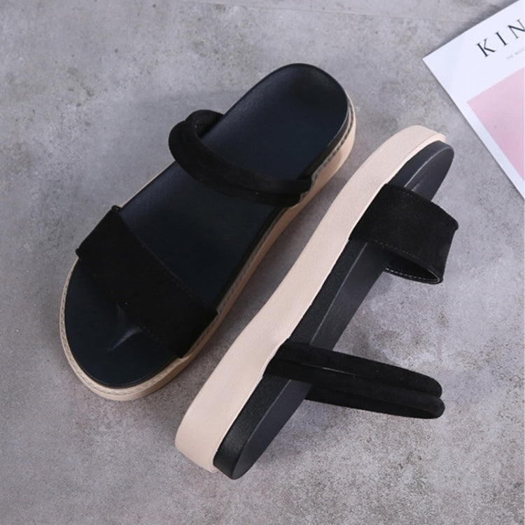 Outdoor Casual High-rise Simple Non-slip Wear-resistant Two-uses Beach Sandals for Women