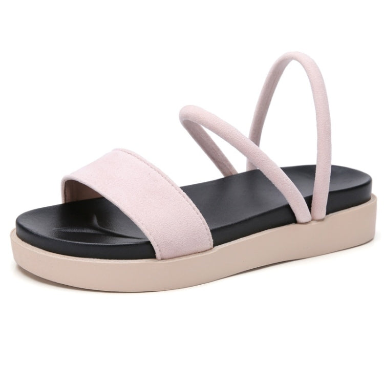 Outdoor Casual High-rise Simple Non-slip Wear-resistant Two-uses Beach Sandals for Women