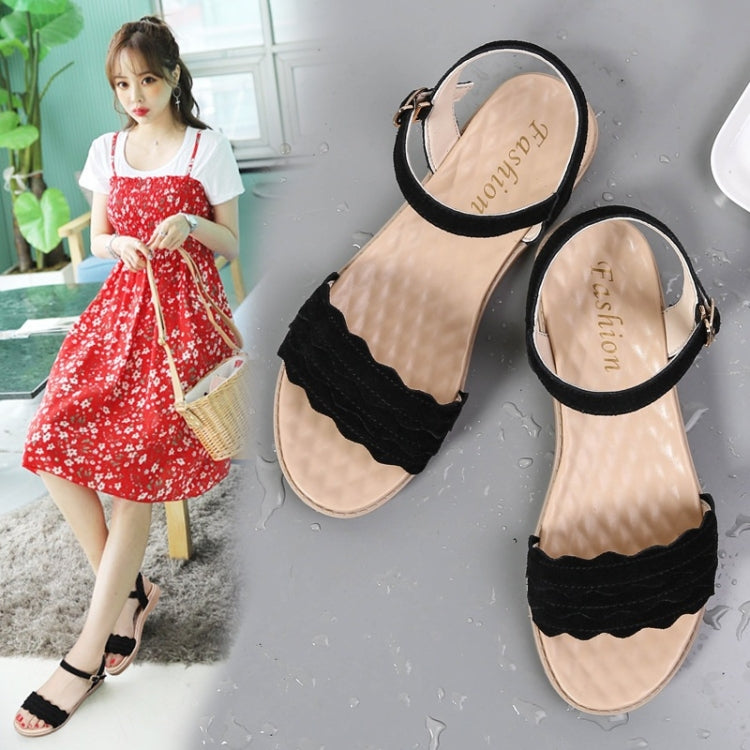 Suede Flat Bottom Non-slip Wearable Lightweight Sandals for Women