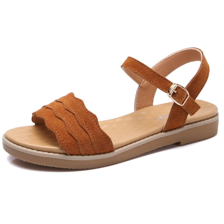 Suede Flat Bottom Non-slip Wearable Lightweight Sandals for Women