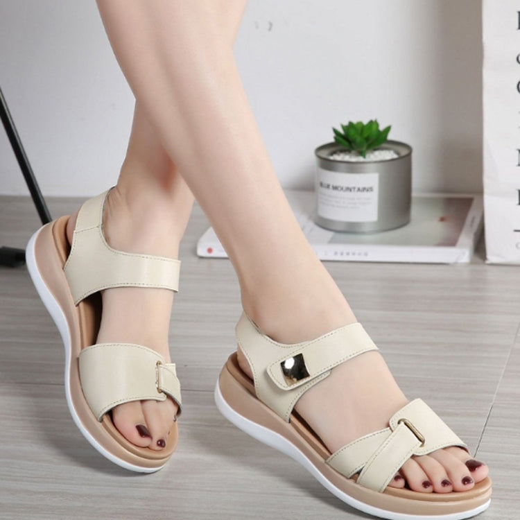 Simple and Versatile Non-slip Wear-resistant Flat Bottom Sandals for Women