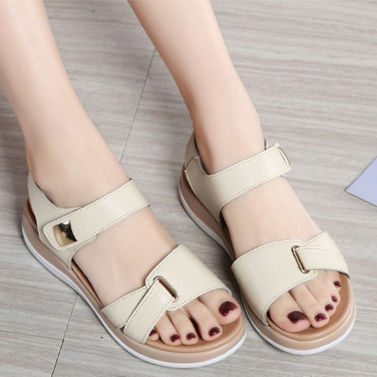 Simple and Versatile Non-slip Wear-resistant Flat Bottom Sandals for Women