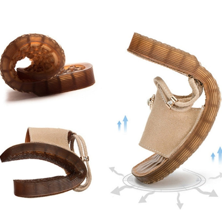 Suede Flat Bottom Non-slip Wear-resistant Two-use Sandals for Women