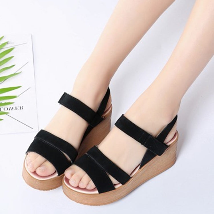 Fashion Casual Platform Suede Wedge Heel Sandals for Women