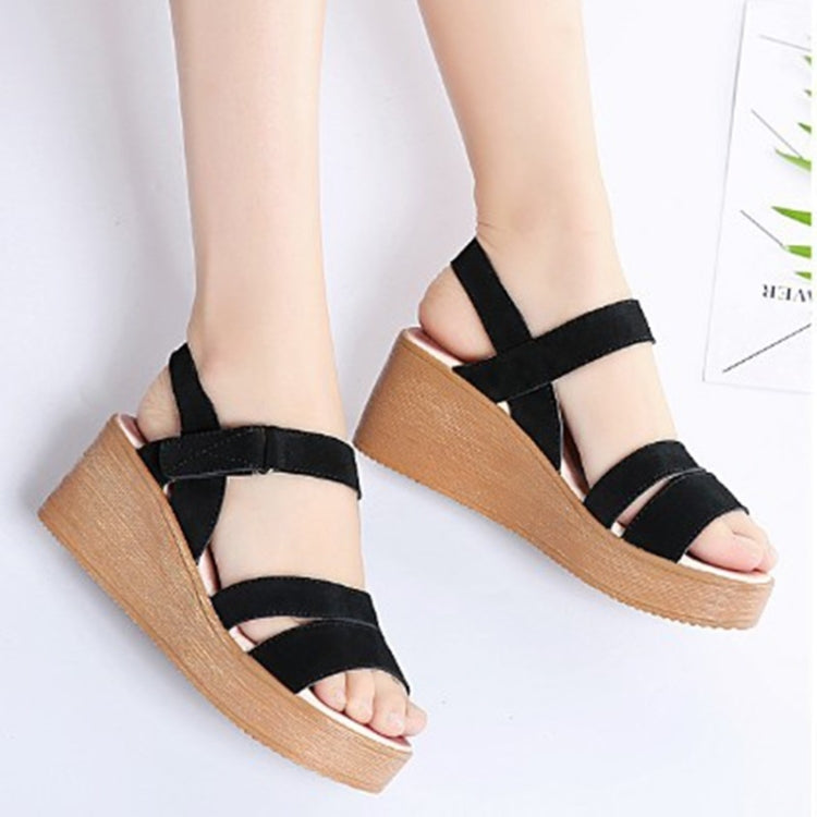 Fashion Casual Platform Suede Wedge Heel Sandals for Women