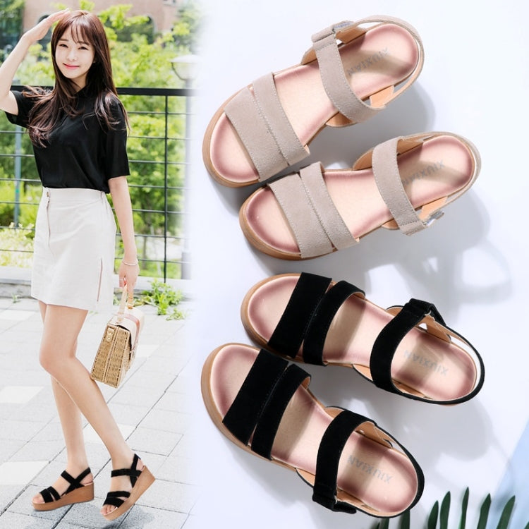 Fashion Casual Platform Suede Wedge Heel Sandals for Women