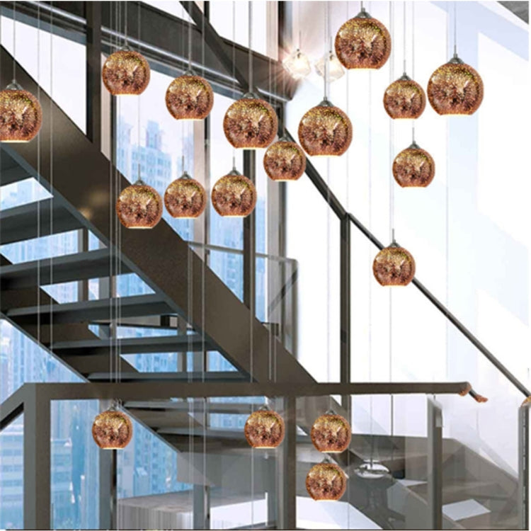 Beautiful 3D Magic Sphere Stained Glass Ceiling Lamp Pendant Lamp for Bedroom Living Room Study Restaurant Bar Coffee House Aisle Hall