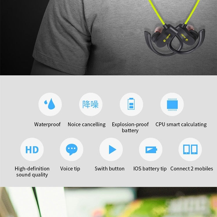 Moloke 56s Hanging Ear Type Sports Bluetooth Waterproof Anti-sweat Earphone APTX HiFi Sound Headset