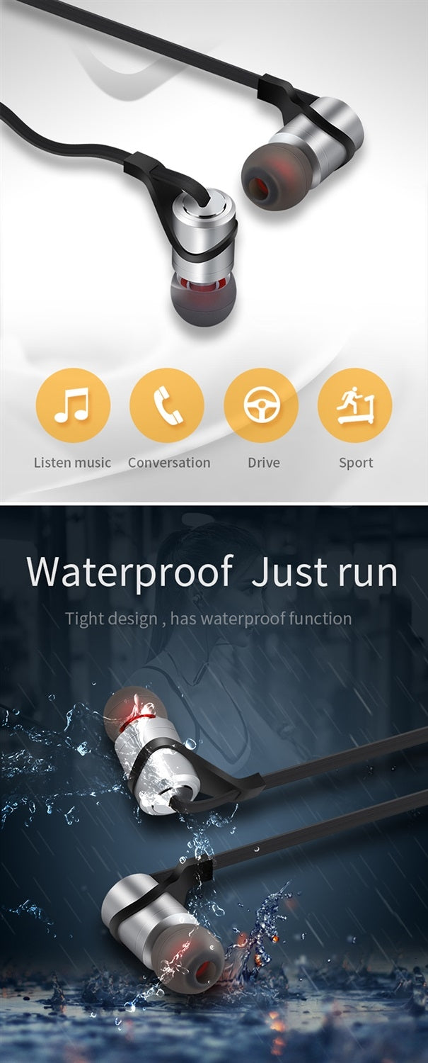 Moloke D9S Sports Bluetooth Waterproof Anti-sweat In-ear Earphone Stereo Sound Headset