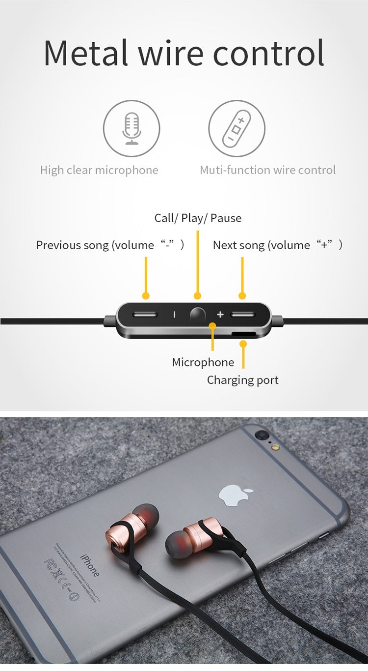 Moloke D9S Sports Bluetooth Waterproof Anti-sweat In-ear Earphone Stereo Sound Headset