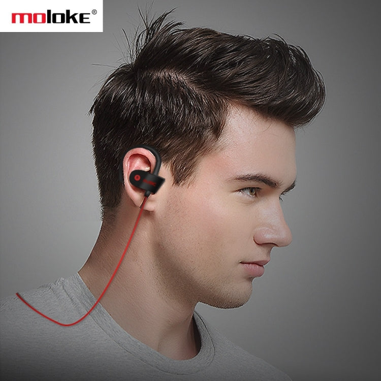 Moloke S2 Hanging Ear Sports Bluetooth Earphones Waterproof Anti-sweat Sound Headset (Black)