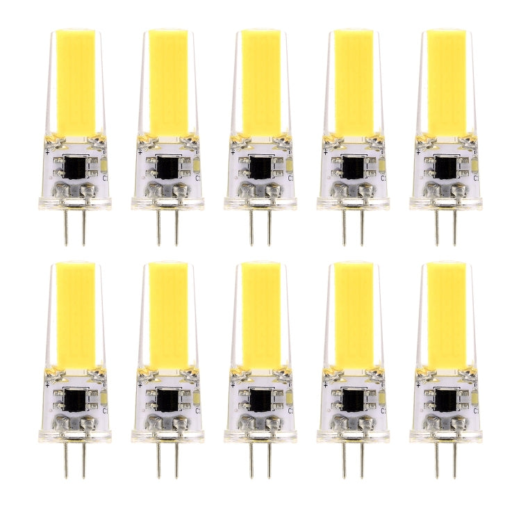 10 PCS G4 3W 2508 CCB SMD LED Energy Saving Silicone Corn Bulb Dimmable LED Bulb, AC/DC 12-24V