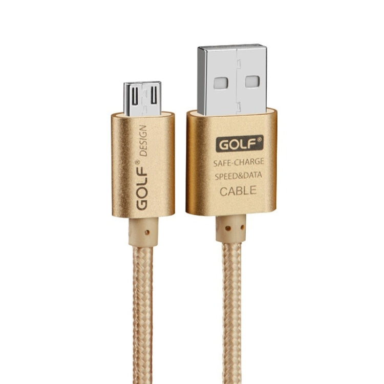GOLF GC-10m 1m Micro USB  to USB Weave Charging Data Cable for Galaxy, Huawei, Xiaomi, HTC, Sony and Other Smartphones