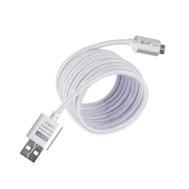 GOLF GC-10m 1m Micro USB  to USB Weave Charging Data Cable for Galaxy, Huawei, Xiaomi, HTC, Sony and Other Smartphones