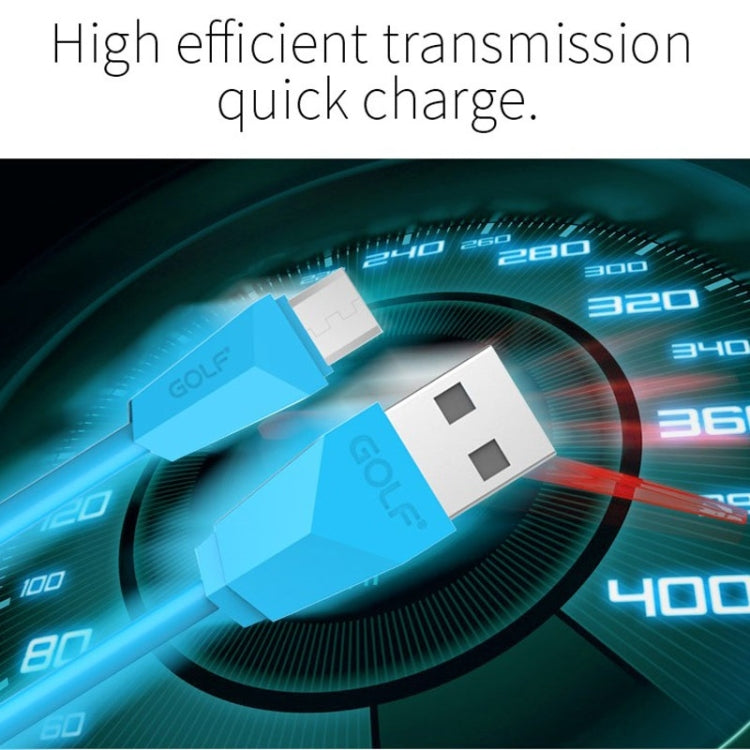 GOLF GC-27m Micro USB to USB 1m Diamond Quick Charging USB Data Cable for Galaxy, Huawei, Xiaomi, HTC, Sony and Other Smartphones