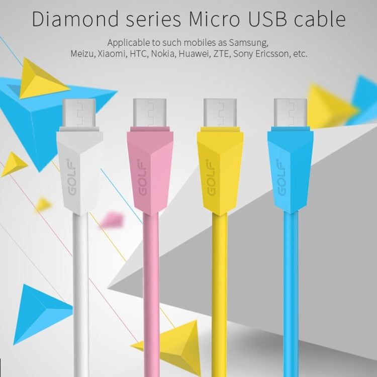 GOLF GC-27m Micro USB to USB 1m Diamond Quick Charging USB Data Cable for Galaxy, Huawei, Xiaomi, HTC, Sony and Other Smartphones