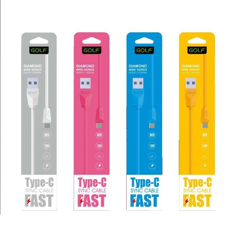 GOLF GC-27t 1m USB-C / Type-C to USB Diamond 1.5A Quick Charging USB Data Cable for Galaxy S8 & S8+ / LG G6 / Huawei P10 & P10 Plus / Xiaomi Mi 6 & Max 2 and other Smartphones