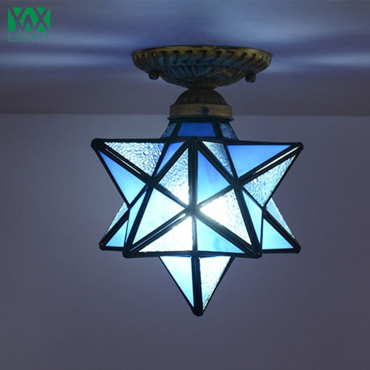 YWXLight Iron Start Shape Ceiling Light Pendant Lamp for Restaurant Bar Cafe House Bistro Aisle Hall