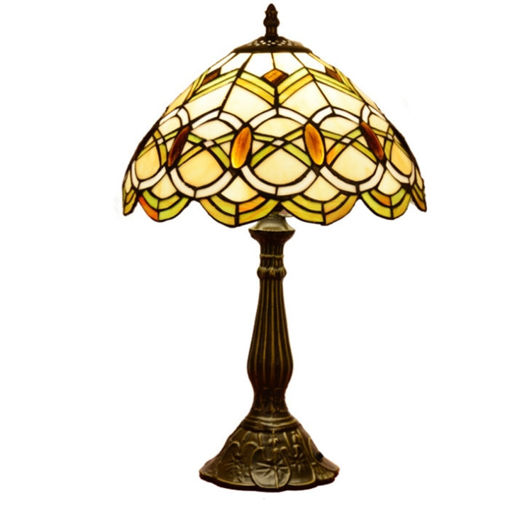 YWXLight Carved Stripes Glass + Alloy Eye Protection LED Desk Lamp