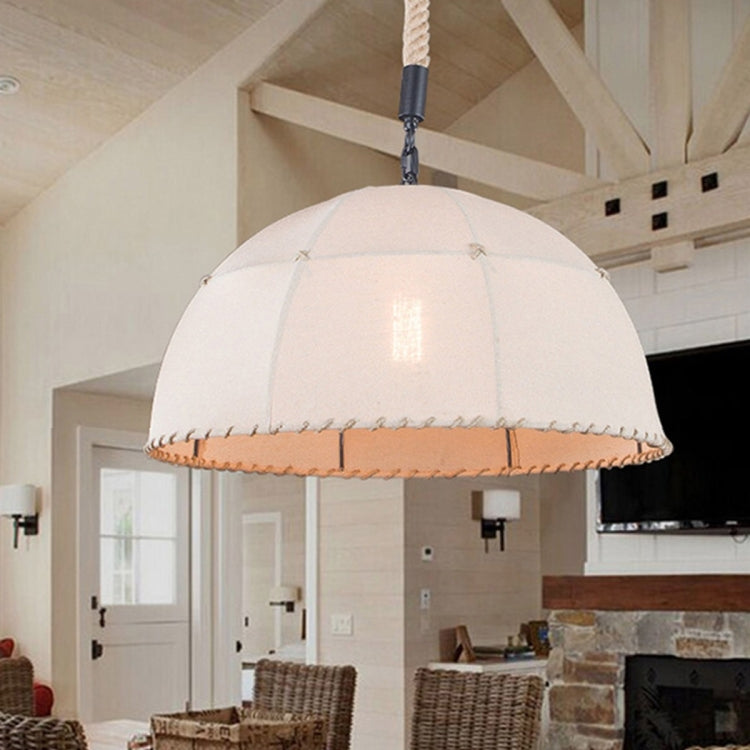 YWXLight Iron Art Fabric Sphere Frame Ceiling Light Pendant Lamp for Restaurant Bar Cafe House Bistro Aisle Hall