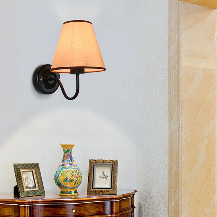 YWXLight 3W Classic Energy Saving Fabric Cloth Wall Lamp for Living Room Bedroom Hall Balcony
